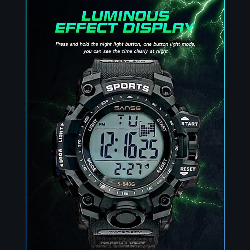 Reloj Hombre Deportivo Multifuncional Luminoso Impermeable Reloj Mujer