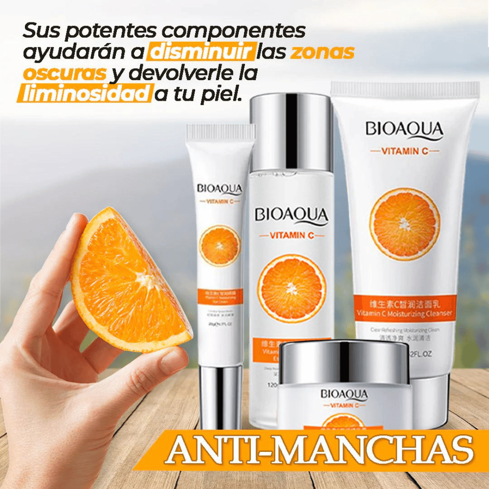 Kit x 5 Vitamina C | Tratamiento Facial Anti-Edad - BIOAQUA