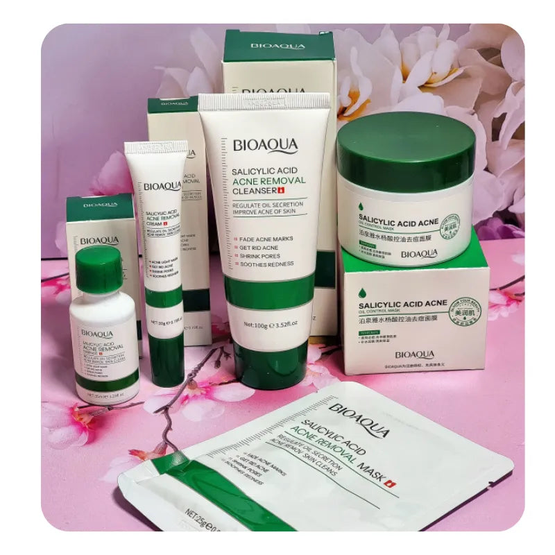Kit/Combo x 5 Ácido Salicílico Anti-Acné | Tratamiento Facial Para El Acné - BIOAQUA